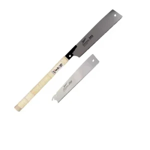 Kostenloser Versand Shogun Japansäge Universal Holz Zugsäge langer Holzgriff ( OK-265RC ) Klinge 265 mm + Japan Holzsägeblatt Universal Impuls gehärtet - Made in Japan