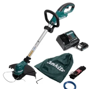 Zertifiziert Makita UR 100 DSA1 Akku Rasentrimmer 10,8V + 1x Akku 2,0Ah + Lader + 1x Fadenkopf und Zubehör