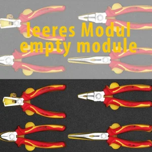 Werkzeugwageneinlage leer / gefüllt | VDE-Zangensatz, 4-teilig, ELORA-OMS-42 Top-Angebot