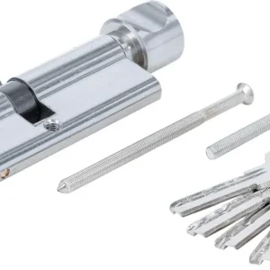 Zertifiziert Sicherheits-Türzylinder | mit Drehknauf | 45/45 | 90 mm