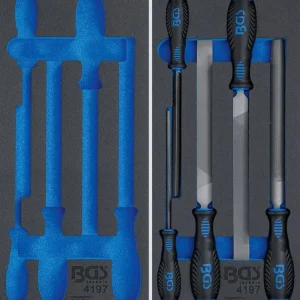 Shadowboard Werkstattfeilen-Satz 5-tlg. leer / gefüllt Zertifiziert