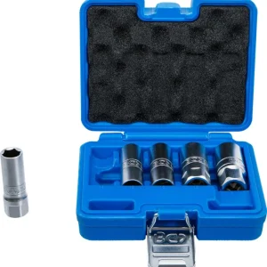 Zündkerzen-Einsatz-Satz Sechskant | Antrieb Innenvierkant 12,5 mm (1/2″) | SW 14 – 21 mm | 5-tlg. Nur Für Kurze Zeit