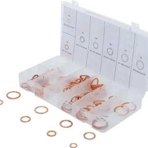Kupfer O-Ring-Sortiment, 95-tlg., Ø 8-20 mm Heißes Angebot