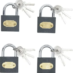 Solange Der Vorrat Reicht Vorhängeschloss-Set, 4-tlg., gleichschließend,Typ L-35mm