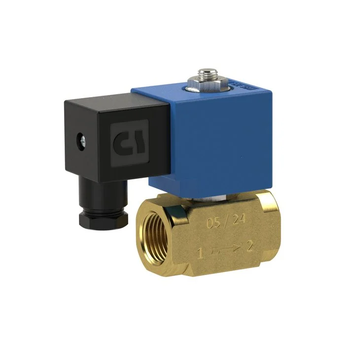 Zertifiziert RIEGLER 2/2-Wege-MV., MS, NC, direktg., 230 V, G 1/2, PN 0-50 bar, NBR