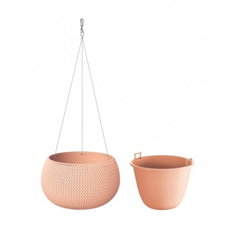 Zertifiziert Prosperplast SPLOFY Bowl WS Hängeblumentopf 37cm, 9l, pfirsich DKSP370WS