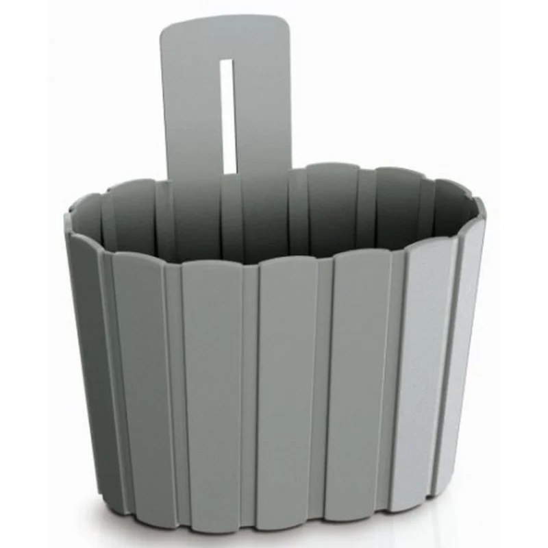 Zertifiziert PROSPERPLAST BOARDEE WALL Blumentopf 19,4 cm, steingrau DDES200-405U